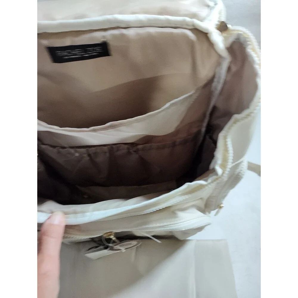 Rachel Zoe Diaper Pack With Changing Mat White Pocket Insulated Bottle Pocket